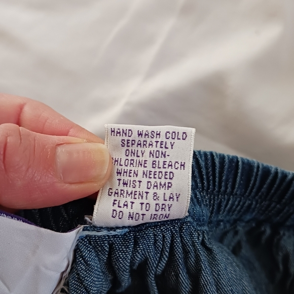 Vintage JM Collection Denim Skirt Maxi Long Womens Size M/L Western Cotton - Picture 5 of 7